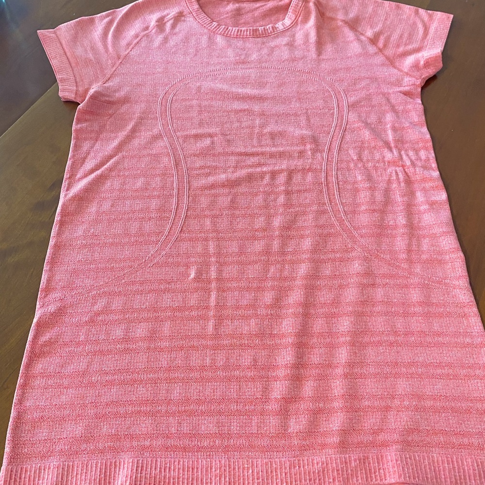 Lululemon Salmon Color Run Swiftly Short Sleeve - image 1